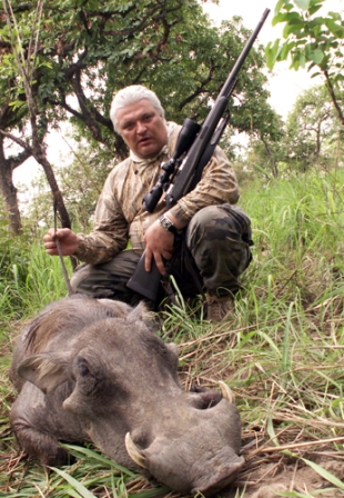 Охота в Африке на Бородавочника Центальноафриканского Warthog 